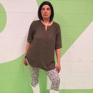 Olive Green Women's Top